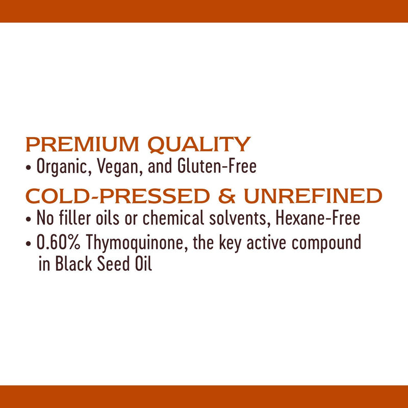[Australia] - Nature's Way Organic Black Seed Oil, Supports Antioxidants Pathways*, Cold-Pressed, Vegan, Gluten Free, 8 oz 