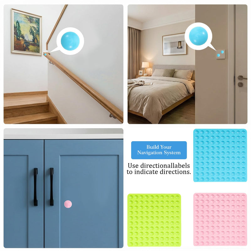 300 PCS Bump Dots for Visually Impaired Low Vision Aids Braille Stickers for Macular Degeneration Elderly Blind