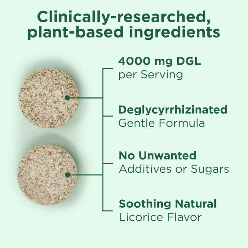 [Australia] - Chewable Ultra-Pure DGL Licorice Tablets 4000 mg ‚Äì Stomach, Gut & Intestinal Relief ‚Äì Natural Acid Reflux Formula ‚Äì 10:1 Deglycyrrhizinated Licorice Root Extract ‚Äì 120 Chewables Chewable Tablets 