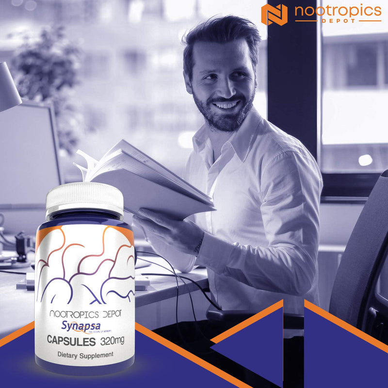[Australia] - Nootropics Depot Synapsa Bacopa Monnieri Capsules | 320mg | 60 Count | Whole Plant Extract | Ayurveda Supplement | Adaptogen Herb | to Enhance Learning, Memory & Mental Performance 60 Count (Pack of 1) 