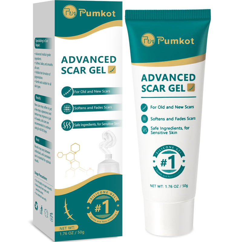 [Australia] - Silicone Scar Gel Scar Cream, Advanced Scar Gel for Surgical Scars, Scar Removal Cream for Stretch Marks, Keloid Bump Removal, Burns, Acne, Old and New Scars, 1.7 oz(50g) 50g 