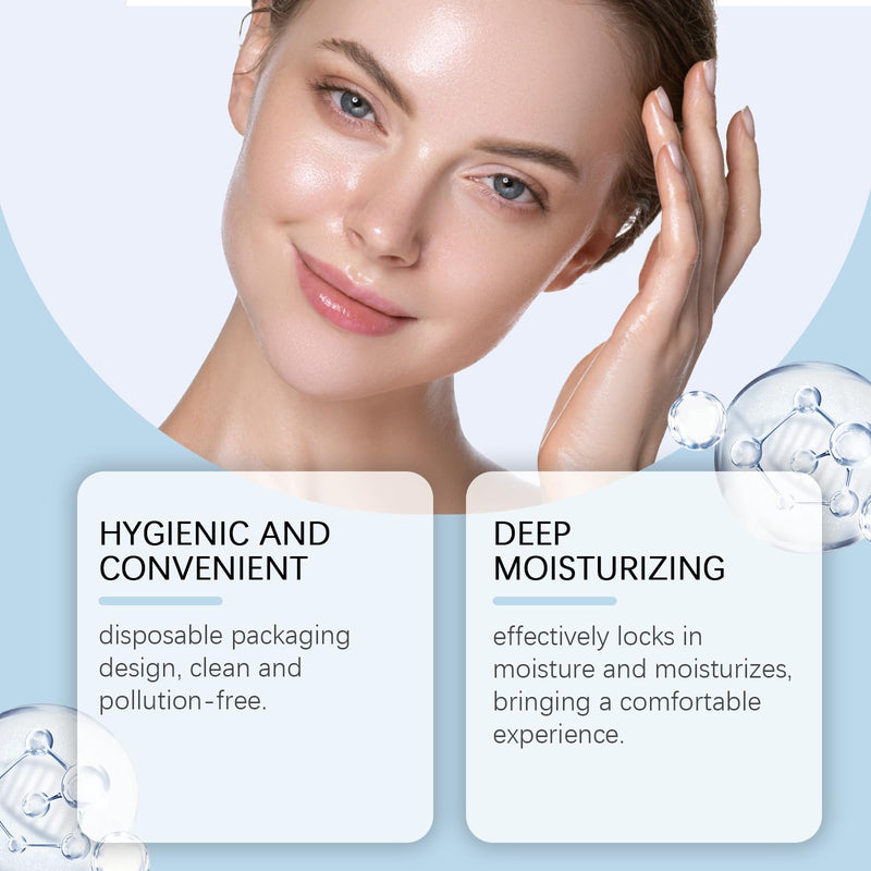 30PCS Ultra Hydrating Serum 3% - Hyaluronic Acid Smoother Face Serum, Enriched Hyaluronic Acid, Collagen, Vitamin E Moisturizing, Plump, Fine Lines, Wrinkles, Repair for All Skin