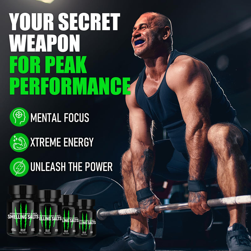 [Australia] - Potent Salts Wake Up for Athletes, Instant EnergySalts, for Athletes in Hockey, Weightlifting and Powerlifting - Activate Before Smelling, Enhanced Focus & Motivation-Green-30g Green 