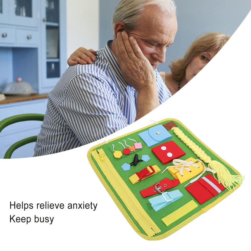 [Australia] - Fidget Blanket for Elderly, Fidget Blanket for Dementia, Dementia, Alzheimer's Products, Anxiety Relief, Improves Mental Stimulation, Therapeutic Tool for Autistic Dementia, Sensory 