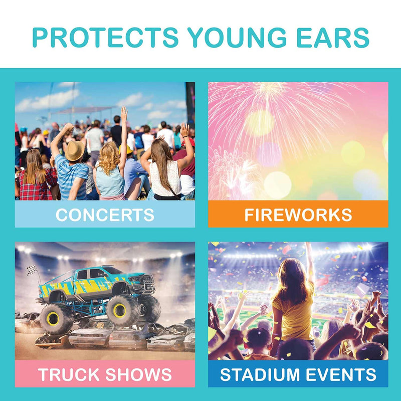 [Australia] - Lucid Audio Bluetooth HearMuffs for Infant/Toddler - Hearing Protection Ear Muffs for Infant/Toddler 0-4 Years Old - (Pink) 