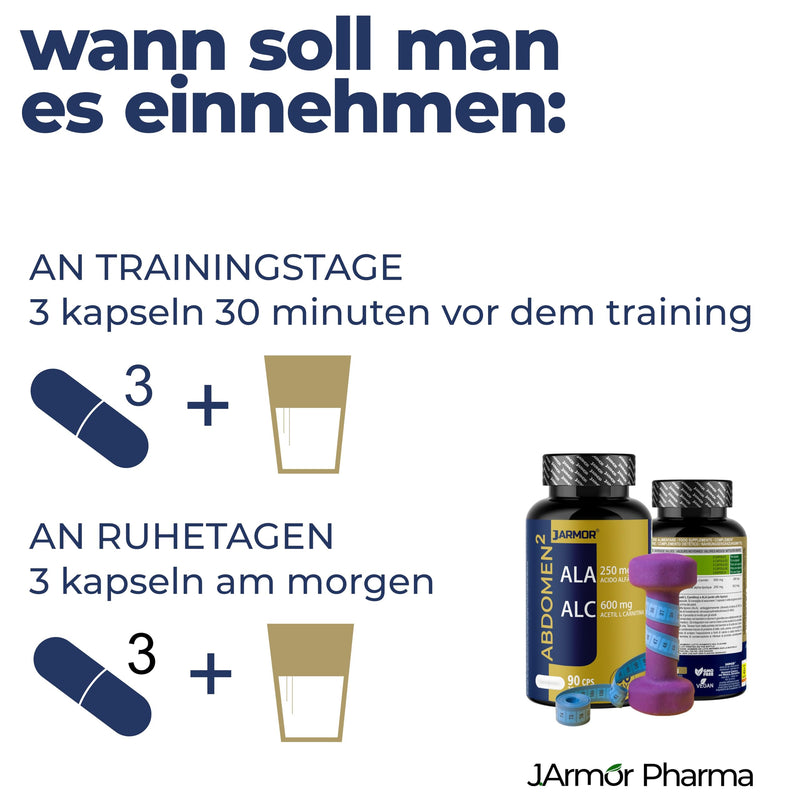 [Australia] - L-Carnitine 600 mg + Alpha Lipoic Acid Capsules High Dose - 90 Capsules - Acetyl l Premium Quality & Laboratory Tested - Pure L-Carnitine Tartrate - Most Stable Form of L Carnitine J.Armor Pharma Italy 