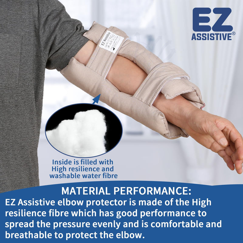 [Australia] - Elbow Pads Elbow Protectors for Elderly and Bedridden Patient, Elbow Protector with Soft Fibre, Samll Size 1 Count (Small) 
