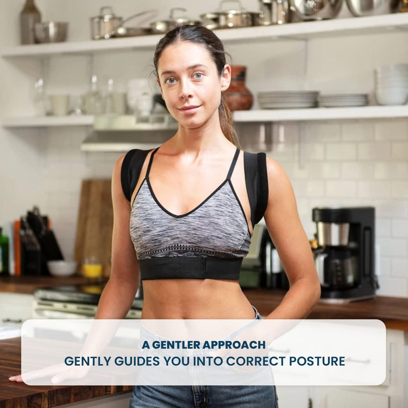 Berlin & Daughter Posture Corrector - Fully Adjustable Breathable Clavicle Chest Back Support Brace for Improves Posture & Provide Lumbar Support Back Pain Relief - Perfect for Men & Women - Medium Medium (Pack of 1)