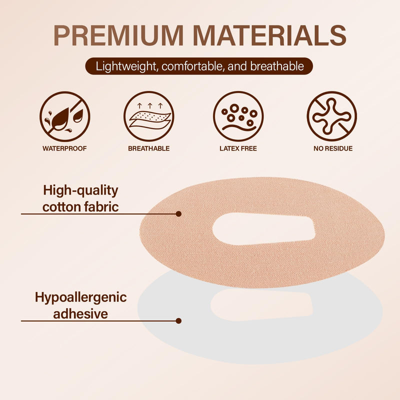 [Australia] - 50 PCS Adhesive Patches for G6, Tape Compatible with Dexcom G6 Sensors, Waterproof Adhesive Tape with Split Backing Continuous Glucose Monitor Protection 