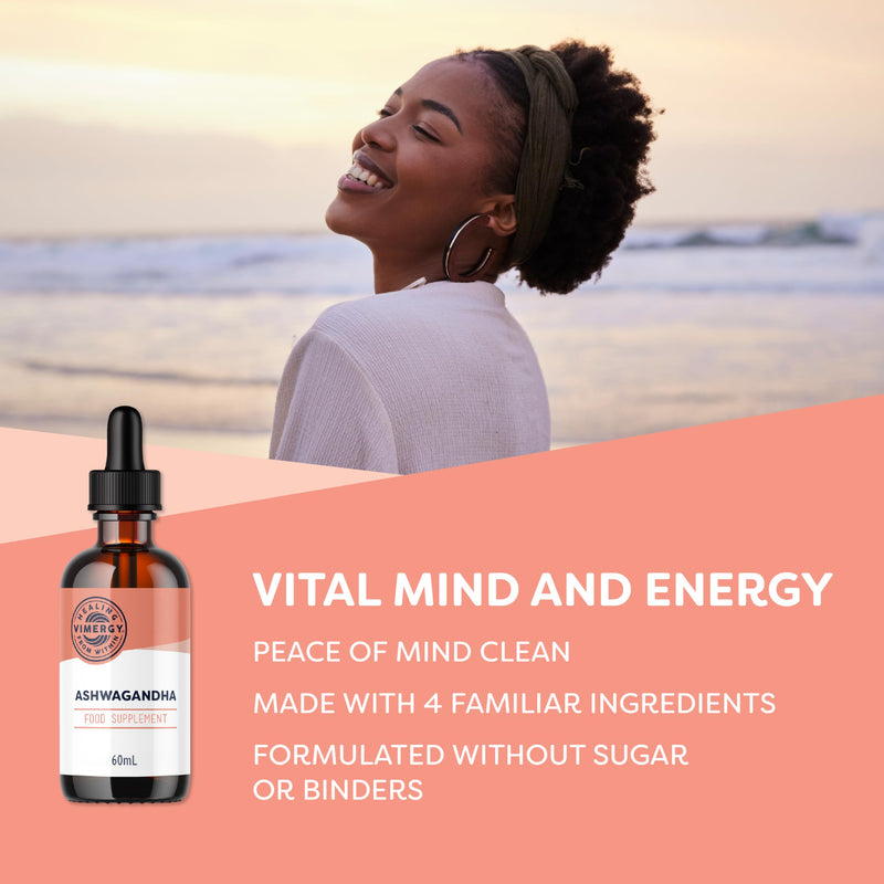 Vimergy USDA Organic Ashwagandha Liquid Extract, Trial Size - 30 Servings - Stress Supplement Drops - Adaptogen - Supports Cognitive Function - Sleep Support - Alcohol-Free, Non-GMO, Vegan (60 ml) 60 ml (Pack of 1)