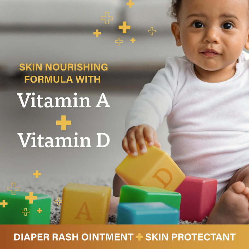 [Australia] - A+D Original Diaper Rash Ointment Prevents & Treats Diaper Rash, Moisturizing Skin Protectant with Vitamins A & D, Healing Skin Ointment for Dry and Cracked Skin 4oz 2 Pack 2 Count (Pack of 1) 
