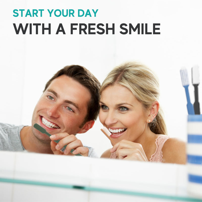 [Australia] - Avistar 40 Prepasted Disposable Toothbrushes Individually Wrapped - Single Use Pre Pasted Disposable Toothbrushes with Toothpaste Built in - Waterless Toothbrush for Travel, Guests, Hotel, & Camping 40 Count 