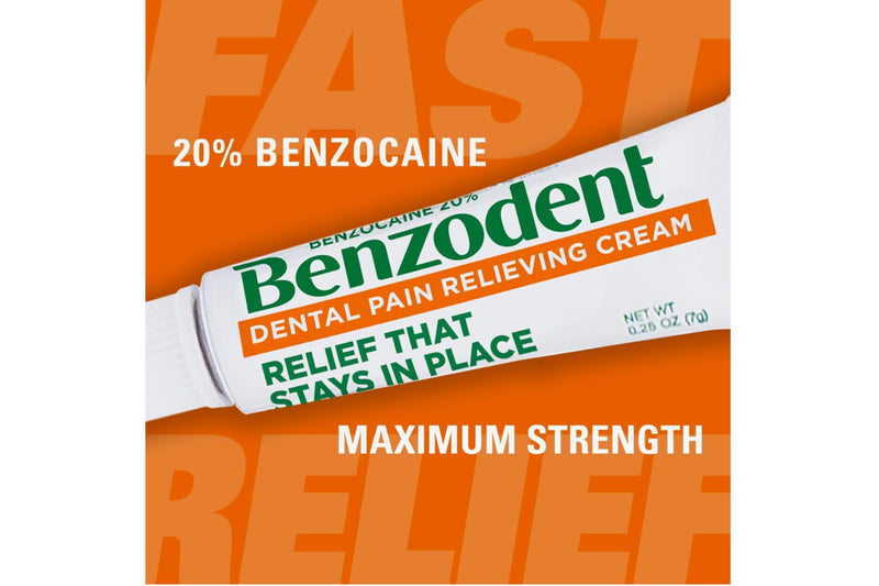 [Australia] - Benzodent Dental Pain Relieving Cream, 1 Ounce - Buy Packs and SAVE (Pack of 5) 