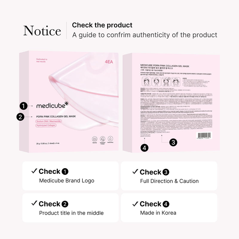 [Australia] - medicube Salmon DNA PDRN pink collagen jelly gel mask | overnight face mask for glass glow skin- elasticity, hydrating, firming and moisturizing | korean skincare, 28g, 4ea Pink PDRN 