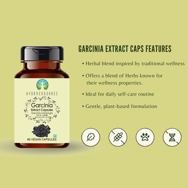 [Australia] - Garcinia Extract 500mg - 60 Vegetarian Capsules|Garcinia Cambogia| All Natural | 100% Vegan | Gluten-Free | GMP Certified Garcinia 60 Count (Pack of 1) 