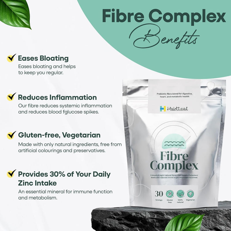 HABITUAL Soluble Fibre Food Supplement Plant Based Source of Daily Dietary | Vegetarian, Gluten Free Diets and Non GMO 100% Natural