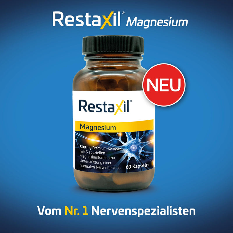 [Australia] - Restaxil Magnesium - highly dosed premium magnesium complex with magnesium bisglycinate. Laboratory tested, highly concentrated, excellent bioavailability, vegan. From the No. 1 nerve specialist in the pharmacy 