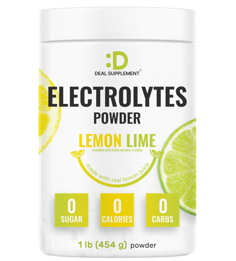 [Australia] - Electrolytes Powder, 1lb (69 Servings) ‚Äì No Sugar, Lemon Lime ‚Äì Hydration Supplement Drink Mix ‚Äì High Potassium 1,000mg Per Serving, Manganese & Magnesium ‚Äì Natural Hydration & Energy ‚Äì Keto Friendly 