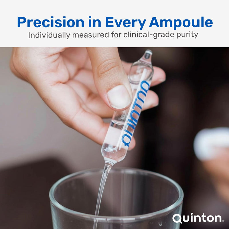 Quinton Electrolyte Mineral Supplement – Natural Liquid Ampoules for Hydration & Recovery – Magnesium & Trace Elements – Marine Plasma Hypertonic 1