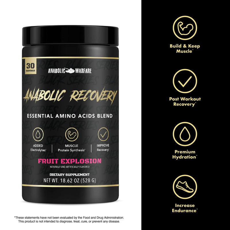 [Australia] - Anabolic Warfare Anabolic Recovery Essential Amino Acid Blend - Post-Workout Recovery & Premium Hydration to Build Muscle (Tropical Tornado, 30 Servings) Tropical Tornado 