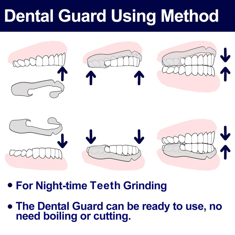 [Australia] - Mouth Guard Nighttime Protection for Teeth | Dental Guard for Grinding & Clenching Teeth with Portable Hygiene Case | BPA Free Ready to Wear, Sleep Well, Disposable, One Size Fits All 16 Count 