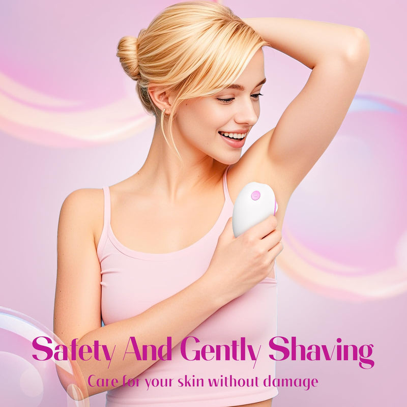 [Australia] - Electric Razors for Women, Painless Full-Body Shaver for Legs, Anti-Slip Lady Trimmer Cordless Hair Remover, Body Wet/Dry Razor Smooth Close Shave（Cherry） 