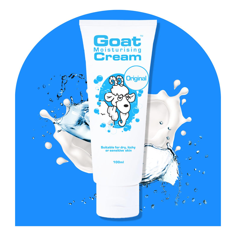 Goat Moisturizing Cream - Moisturizing Hand and Body Cream - Enriched Milk, Vitamin E, 100 ml, For Dry Itchy or Sensitive Skin, Made in Australia Original