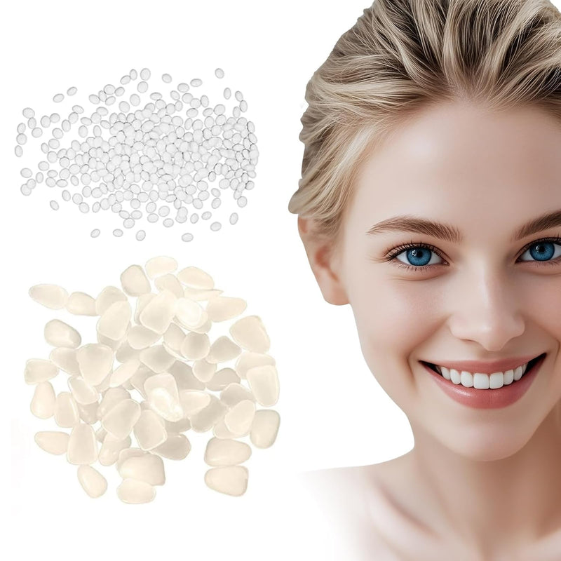 Tooth Repair kit for Filling The Missing Broken Tooth and Gaps-Moldable Fake Teeth and Thermal Beads Replacement Kit-Natural Color-BB1