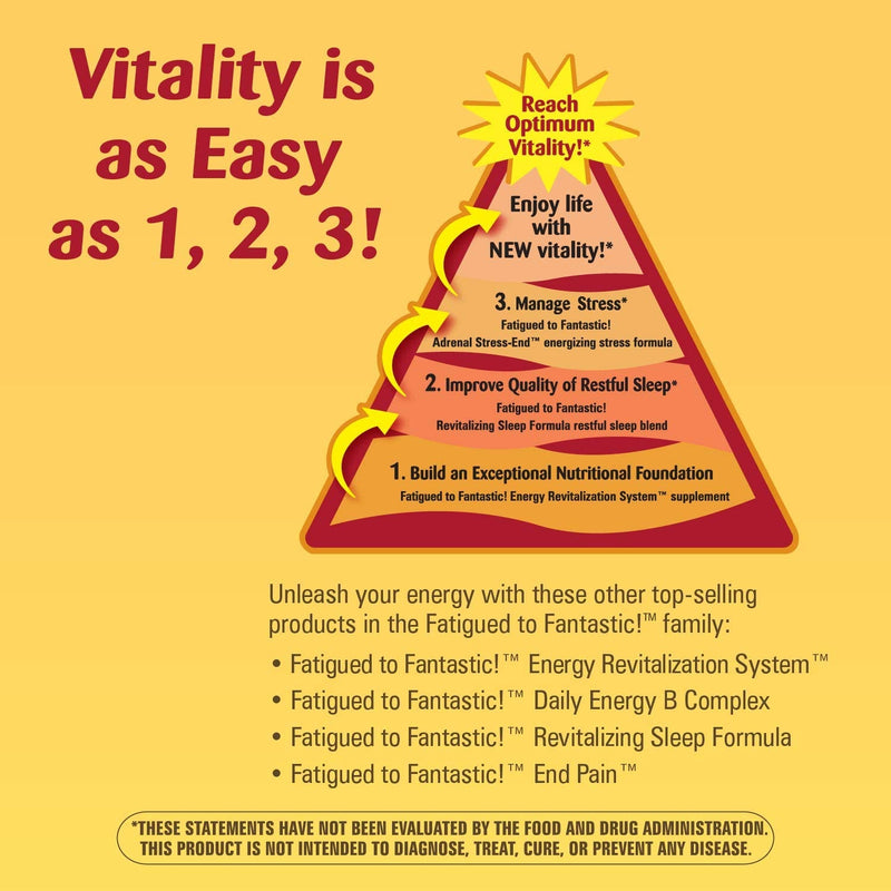[Australia] - Nature's Way Fatigued to Fantastic! Adrenal Stress End, Stress-related Fatigue Support*, 60 Count 