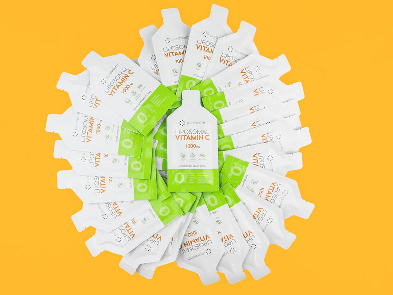 The Purest, Most Bioavailable Liposomal Vitamin C On The Market 1000mg 30 Daily Sachets No Sweetener, No Soy, All Natural Ingredients.Immune System, Skin & Energy Support
