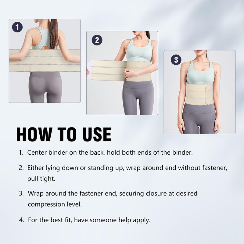 [Australia] - Elastic Abdominal Binder Lower Waist Support Belt, Umbilical Hernia Support Pad Universal Wide Belly Girdle Stomach Surgical Compression Wrap for Men and Women (White, XX-Large) White 