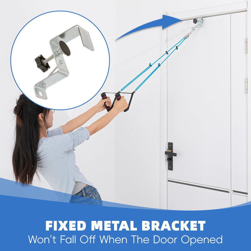 [Australia] - Fanwer Shoulder Pulley for Physical Therapy - Shoulder Exercise Pulley With Fixed Metal Bracket - Shoulder Pulley Over the Door - Pulleys for Shoulder Rehab -- Exercise Pulleys for Shoulders Doorway Arm Pulleys for Shoulder Injury 