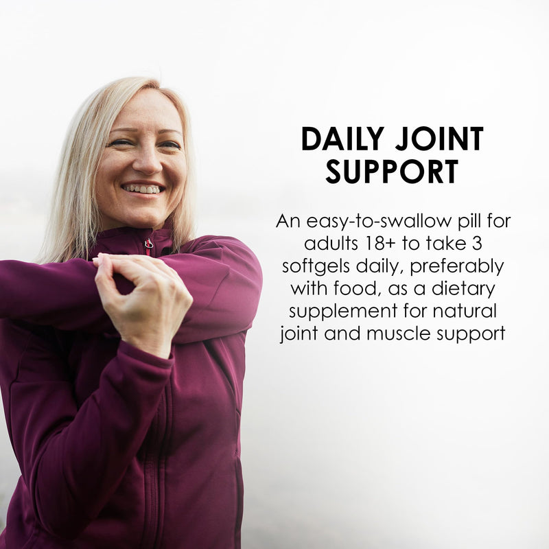 [Australia] - MASON NATURAL Glucosamine & Fish Oil Supplement with DHA & Omega 3 for Joint & Muscle Support, 1 Month Supply Softgel Pills 