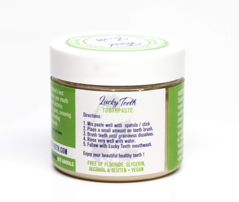 [Australia] - Lucky Teeth Organic Toothpaste-All Natural, Remineralizes and Fortifies Teeth and Gums. (2 oz 2 Pack) 2 Ounce 2 Pack 