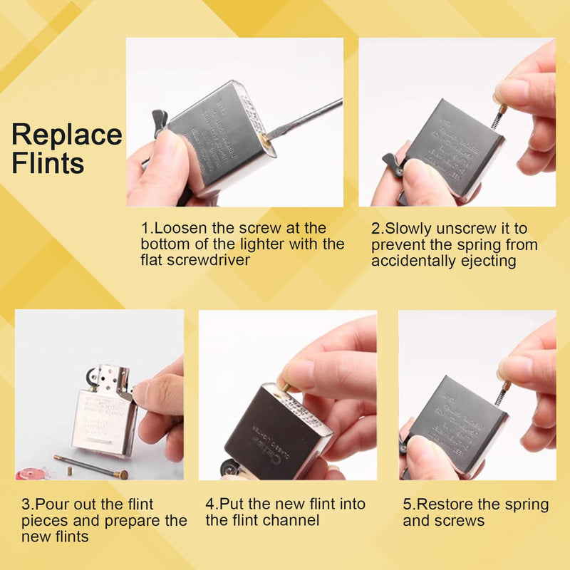 [Australia] - Ultimate Consumption Supplies Package for Petrol Fuel Lighter,Lighter Repair Kit for Flint Stones,Cotton Wick, Flint Spring Rubber Gaskets (A# Forzipo) A# Forzipo 