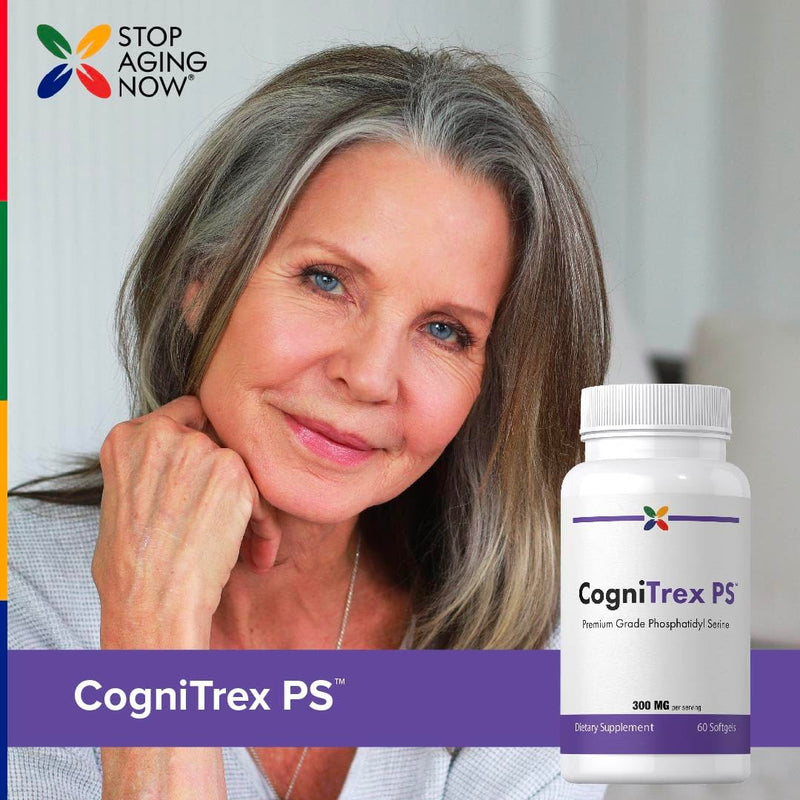 Stop Aging Now - Phosphatidyl Serine Supplement CogniTrex PS - 300mg - 60 Softgels
