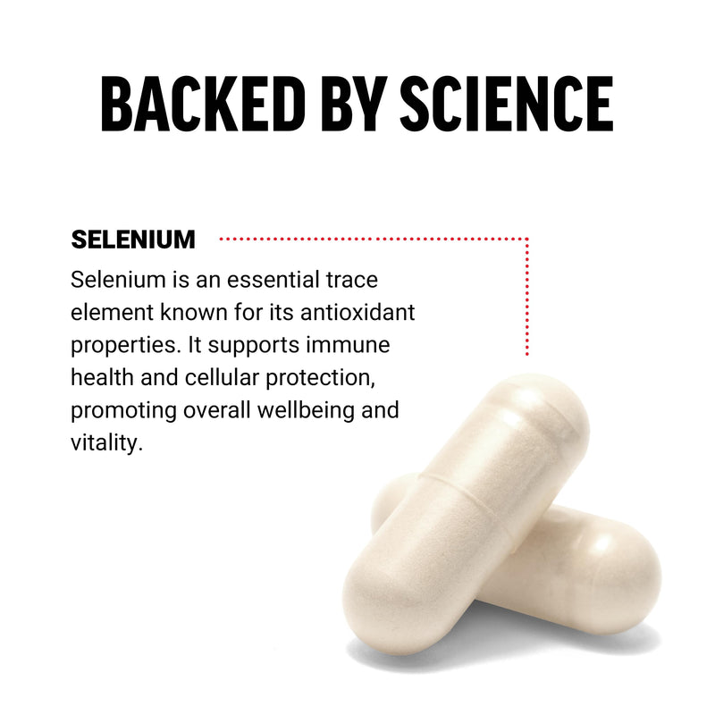 [Australia] - Force Factor Selenium Immune Support Supplement, Selenium 200mcg Capsules to Support Immune Defense, Immunity Supplement, Vegan, Non-GMO, 120 Capsules 