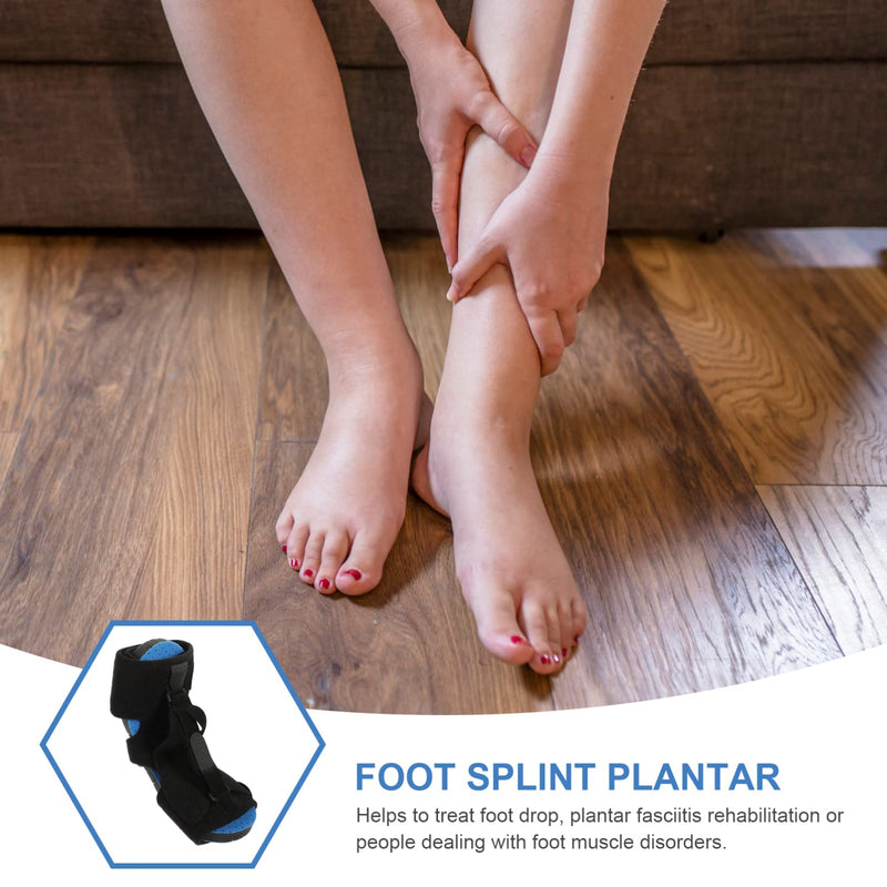 Healifty Foot Support Ply for Foot Drop and Ankle Joint Immobilization Adjustable Night Brace for Leg and Support for Plantar Fasciitis and Achilles Blue