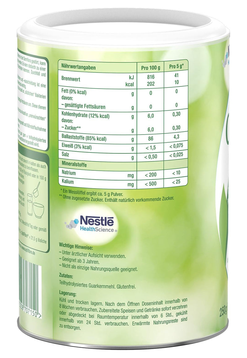 [Australia] - OptiFibre 250g can of soluble fiber for irritated intestines can restore the intestinal flora and normalize nutrient absorption100% plant-based, neutral in taste, easily soluble without swelling 250g (pack of 1) 