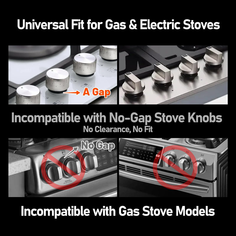 [Australia] - Stove knob Safety Covers for Child Upgraded Unlock Universal Size with Adult Two-Finger, Dual-Key Press Gas Stove Knob Locks Water Resistant Oil Resistant and High Temperature ResistantÔºà5 PackÔºâ 5 White 