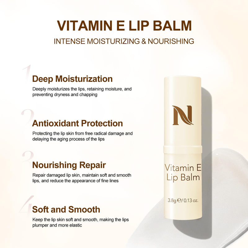 Neutriherbs Vitamin E Lip Balm, Nourish Dry Cracked Sensitive Lip-0.13oz | Moisturize Lip With Olive Oil Avocado Oil, Non-Greasy Long-Lasting Smooth Soften Chapped Lip Skin Suitable For Pregnant Women