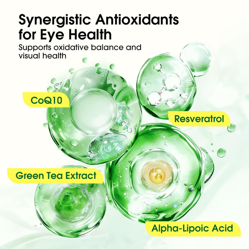 37 in 1 Eye Vitamins with Lutein and Zeaxanthin Supplement, AREDS 2 Inspired Eye Supplement with CoQ10, Omega-3, Minerals Eye Health Support for Adults & Seniors, Daily Vision Supplement, 120 Softgels 120 Count (Pack of 1)