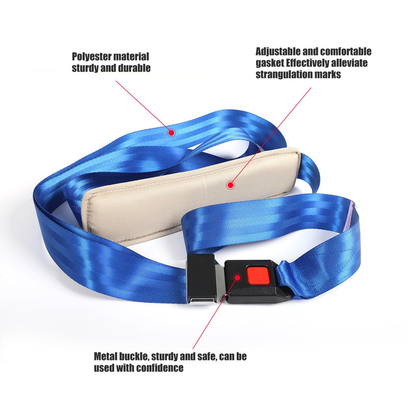 2025 New OT PT Adjustable Extremity Mobilization Belt | Handy Manual Therapy Aid | Featuring Mulligan - Inspired Design | Quick - Release Buckle for Training and Joint Release Stretching Discomfort Relief (Blue) blue