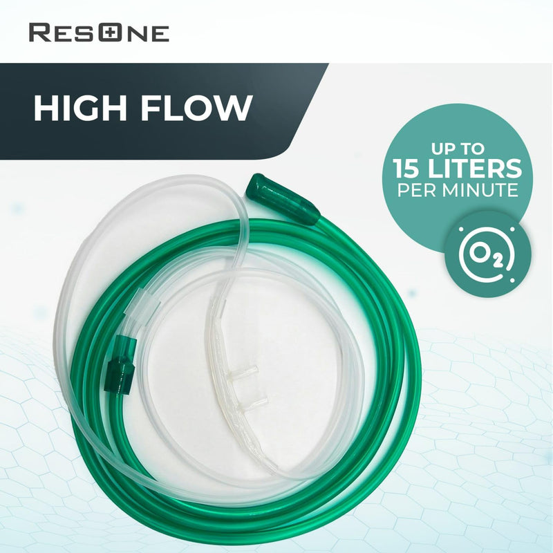 [Australia] - High Flow Adult Oxygen Cannula - Soft Curved Prongs, 4Ft Tubing - Nasal Cannula for Oxygen Concentrator, Soft Nasal Cannula, Oxygen Cannula, Oxygen Tubing Accessories - 5 Pack 