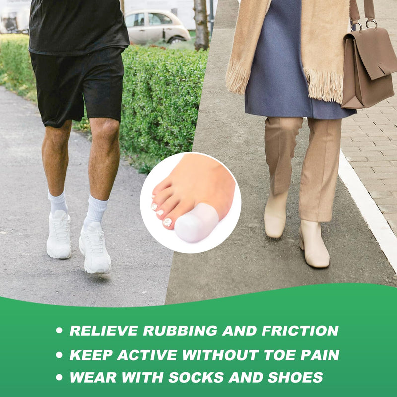 [Australia] - Niupiour Silicone Big Toe Protectors for Women and Men, 14 Pieces of Gel Toe Covers for Missing or Ingrown Toenails, Toe Caps and Sleeves for Shoes, Protect Toe from Rubbing and Friction 