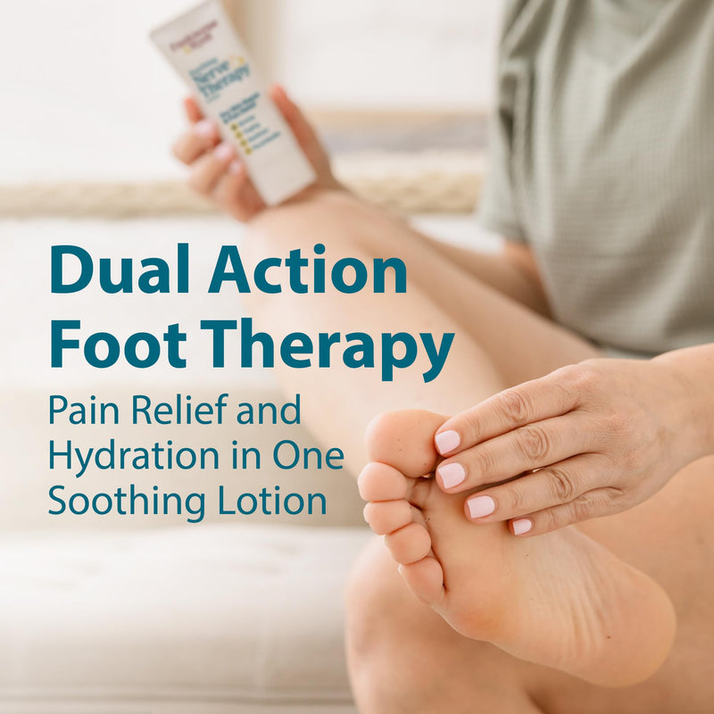 FRANKINCENSE & MYRRH Nerve Therapy Lotion,Diabetic Hands & Feet Relief, 3oz | Menthol + 9 essential oils relieve burning, tingling & numbness while moisturizing dry skin on hands and feet. Diabetes safe. 1 pack