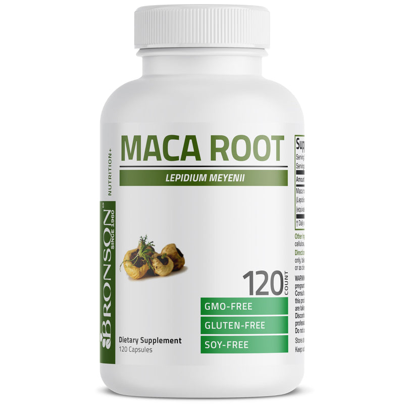 [Australia] - Bronson Maca Root Lepidium Meyenii Non-GMO, 120 Vegetarian Capsules 120 Count (Pack of 1) 