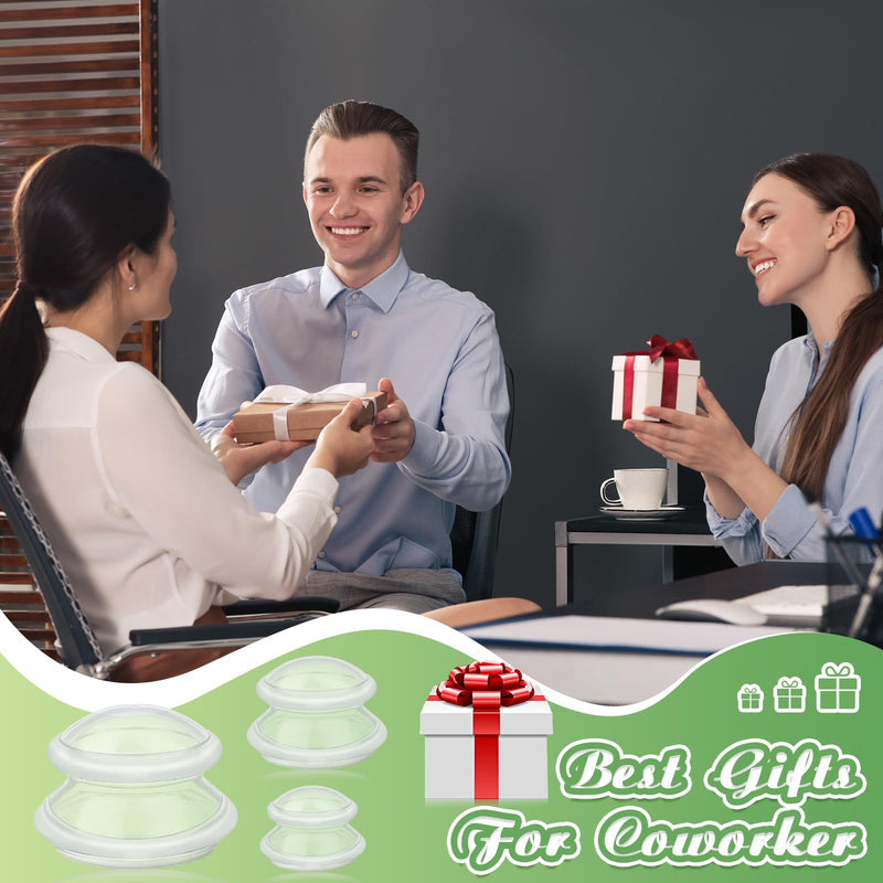 [Australia] - TrelaCo 6 Pcs Cupping Kit for Massage Therapy 3 Sizes Silicone Cupping Set Chinese Massage Therapy for Studio Household Cellulite Joint Pain Muscle Pain(Clear) Clear 