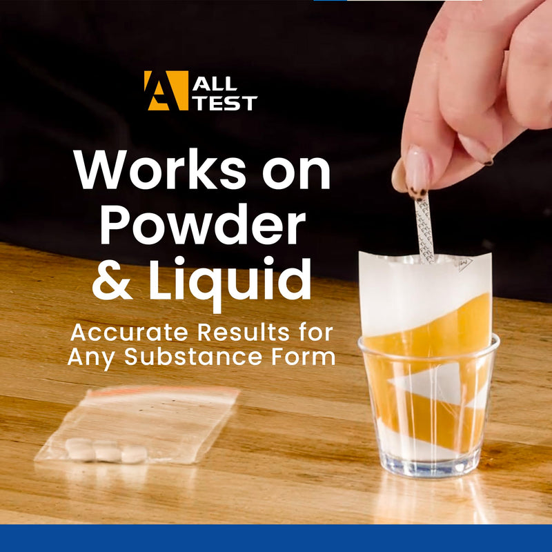 Fentanyl Test Strips | Results in 1 Min | Fast & Accurate | Precision Test Strips for Drug Testing | Detect Trace Amounts | Fentanyl Test Strips for Powder and Liquid - 5 Pack