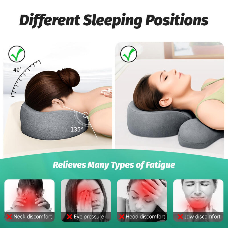 [Australia] - Face Down Pillow with Face Cradle Pad, Massage Headrest for Bed, BBL Pillow After Surgery Post Eye Surgery Vitrectomy Recovery - Comfortable Support for Faster Healing & Pain Relief 